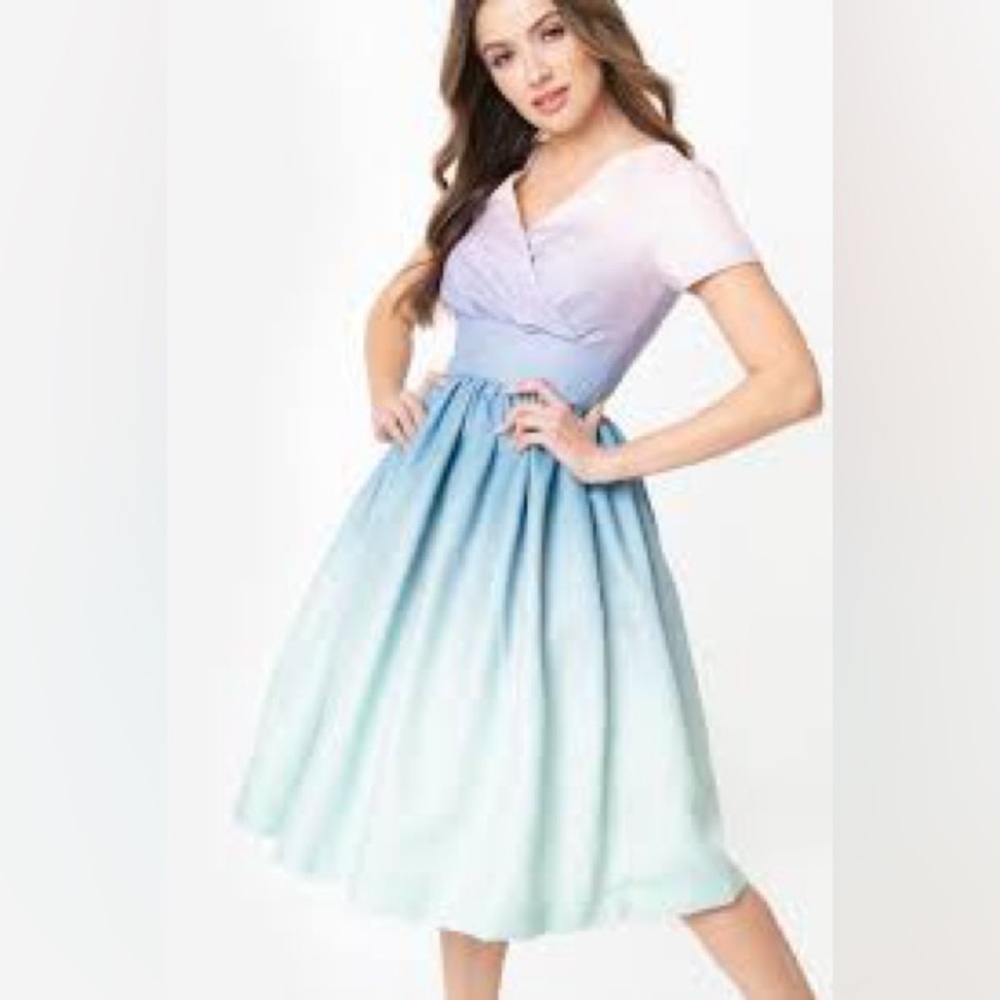Pastel Ombre Alyssa Swing Dress
